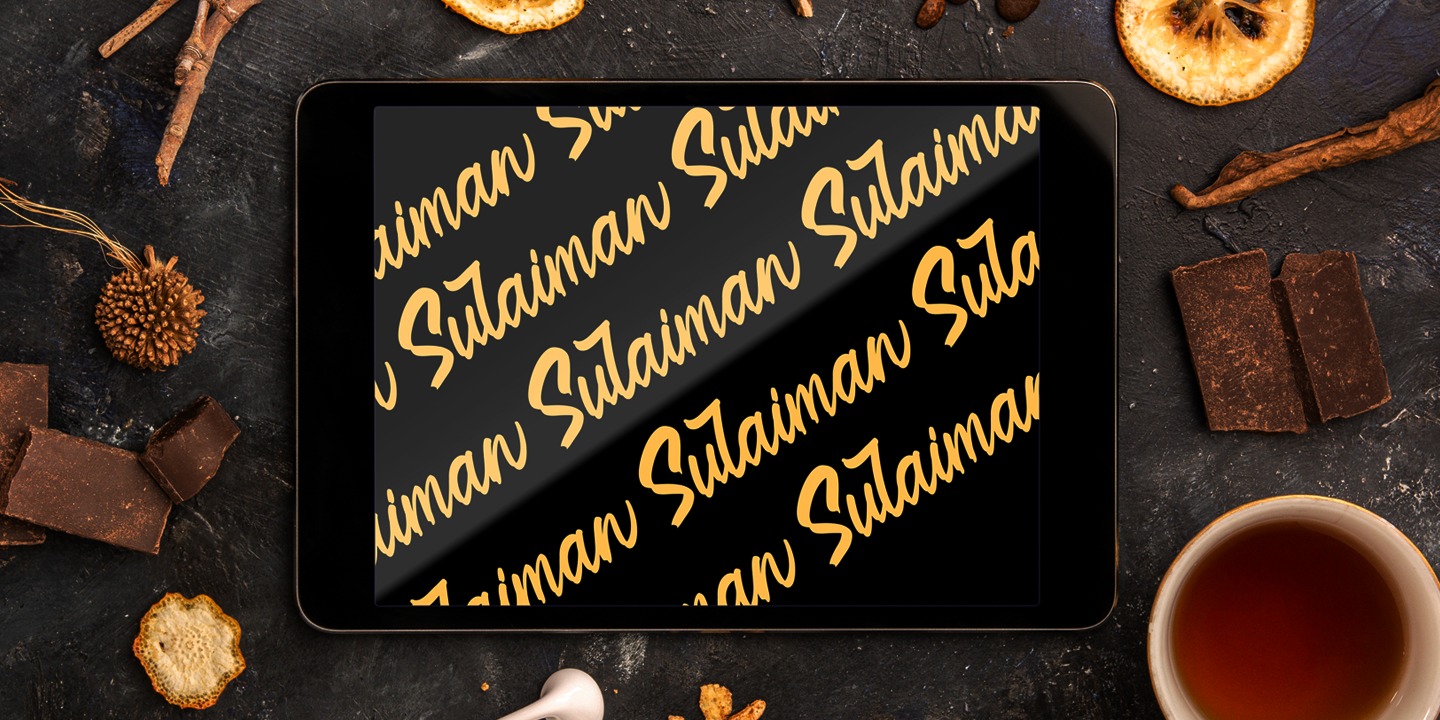 Przykładowa czcionka Sulaiman #4